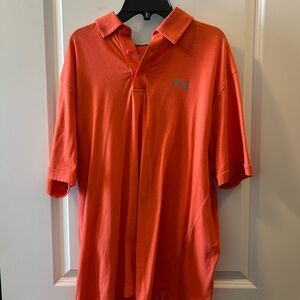 Under Armour Orange Performance Polo Shirt